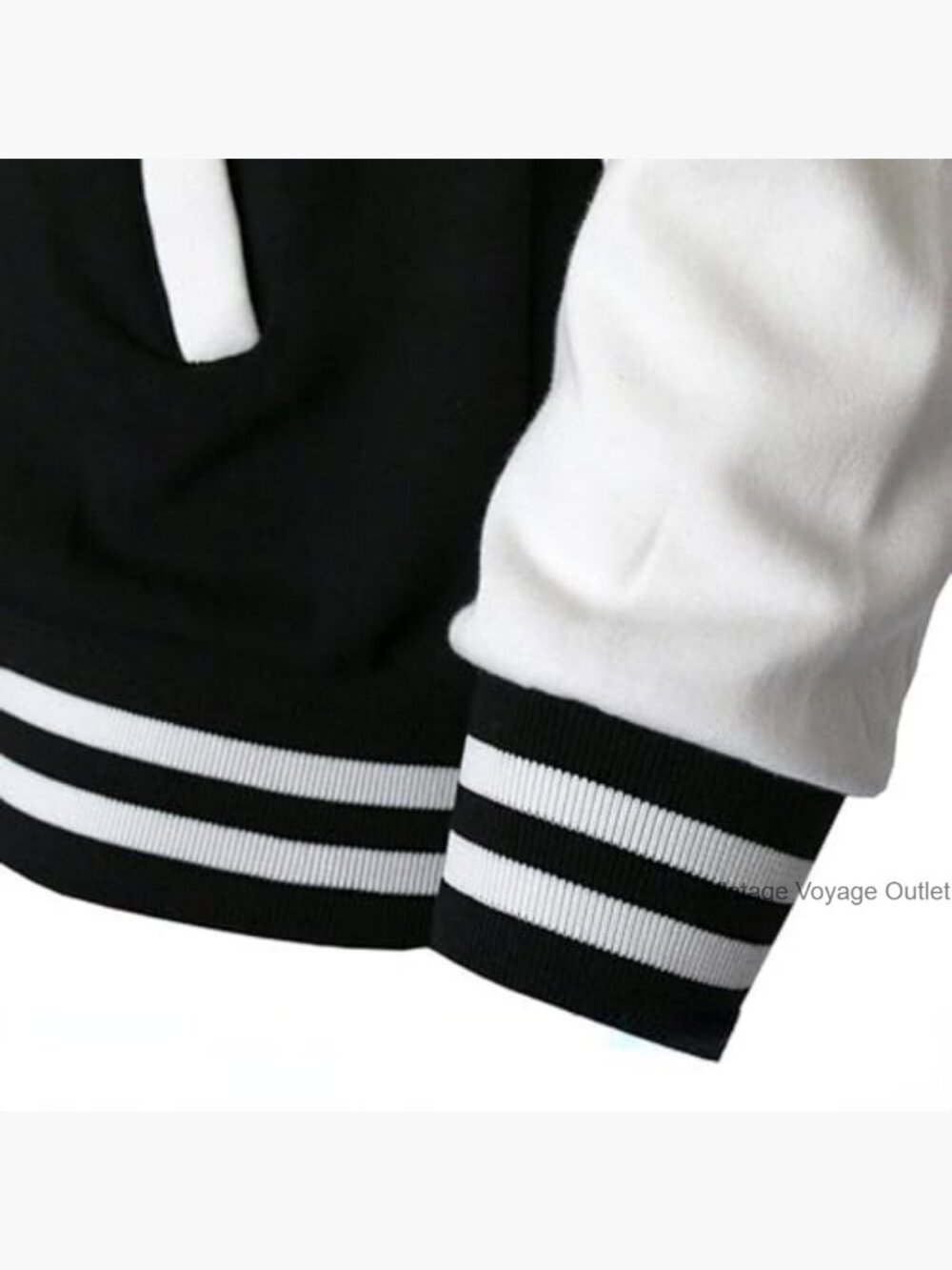 Unisex Varsity Baseball Jacket Long Sleeve Button Down Track Coat - Picture 6 of 7
